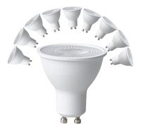 yayutelight GU10 LED Light Bulbs Dimmable, GU10 Bulb Replacement for Recessed Track Lighting, 5.5W LED Bulbs with 38°Flood Beam for Kitchen, Range Hood, Living Room, Bedroom, 10 Pack (Daylight 5000K)