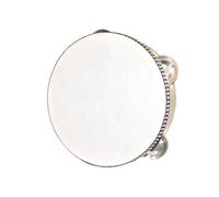 YAYUZEST Tambourine for Adults Hand Held Drum, Wooden Tambourine Metal Jingles Percussion Single Row Hand Drum for Church KTV Party Gifts (6 Inch)