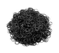 YAZANY 1000Pcs Mini Rubber Bands, Mini Elastic Hair Bands, Soft Bands Black Small Elastic Bands for Women Kids Hair Band, Children Braids Hair, Party Wedding Hairstyle
