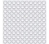 YAZANY 100Pcs Clear Rubber Feet, 6 * 2mm Self Adhesive Rubber Pads Sticky Dots, Non-Slip Cabinet Stoppers, for Furniture Drawer Doors Cutting Boards Small Appliances Electronic Products