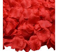 YAZANY 2000 Pcs Silk Rose Petals, Artificial Red Rose Flowers Emulation Rose Petals for Romantic Scenes Wedding Anniversary,Valentines Day Decorations,Love Decorations Birthday Do Not Fade