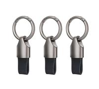 YAZANY 3 Pcs Car Key Chain Clip, Leather Keyring Key Fob Keychain, Key Rings for Car Keys, Multifunctional Key Fob Holder Keychain Keychain Ring Holder with Keyrings Zinc Alloy Buckle