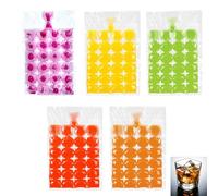 YAZANY 480Pcs Ice Cube Bags, Ice Bags for Ice Cubes, Disposable Self-Sealing Ice Bags Freezing Maker Ice Mould for Cocktail Freezer Coffee Whiskey Baby Food