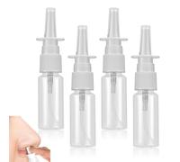 YAZANY 4PCS Nasal Spray Bottle, 20ml Mist Spray Bottle Empty Rhinitis Care Sprayer Clear Direct Spray Container for Saline Essential Oils Use Anytime Anywhere