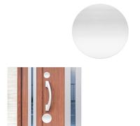 YAZANY Key Hole Cover Plate, 2Pcs Repair Escutcheon Door Lock Cover Door Plate, Blank Self Adhesive Fix Satin Stainless Steel 40mm Diameter