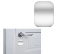 YAZANY Key Hole Cover Plate, 2Pcs Repair Escutcheon Door Lock Cover Door Plate, Blank Self Adhesive Fix Satin Stainless Steel 35 * 45mm
