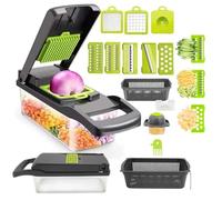 Yazdan 14-in-1 Multifunctional Food Processor - Versatile Vegetable & Fruit Chopper, Slicer, Shredder, Handheld Kitchen Cutter for Quick & Easy Food Prep at Home | Kitchen Gadgets
