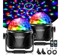 YAZEKY Set of 2 USB Disco Ball Lights for Parties, 360° Rotating DJ 7RGB Light, Disco Disco Ball Light for Car, DJ, KTV, Party, Bar, Christmas (2 Pieces)