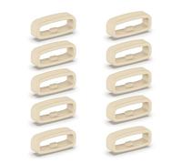 Yazhuq 10 Pieces Silicone Fastener Ring 18mm /20mm /22mm Wristband Keeper Smartwatch Strap Retainer Holder Replacement Accessory