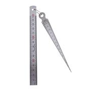 Yazhuq Stainless Steel Taper Welding Taper for Gauge Depth Ruler Hole Inspection Tool 2 Pieces 1-15mm 1-