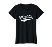 Yazidis - Retro Collegiate Nostalgic Sports University Style Value Graphic T-Shirt, Women, Black, M