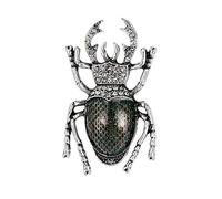 YAZILIND Vintage Beetle Brooch Pins Women Breastpin Corsage Girls Birthday Party Jewellery(Colour 1)