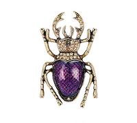 YAZILIND Vintage Beetle Brooch Pins Women Breastpin Corsage Girls Birthday Party Jewellery(Colour 2)