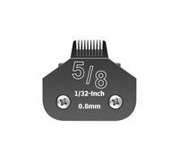 YAZIYIR 5/8N Detachable Dog Grooming Steel Blades - Compatible with Andis, Oster A5, Wahl KM-10 Series - 1/32-Inch (0.8mm) Cut Length (Black)