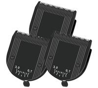 YAZIYIR Professional Animal 5-in-1 Adjustable Blade Compatible with WAHL Arco, Bravura, Chromado, Creativa, and Motion Pet, Dog, Horse Clippers, Replacement for WAHL-Fine (2179-301). Black-3Pcs