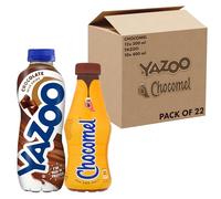 YAZOO Chocolate Milkshake & Chocomel Variety Bundle (Pack of 22)