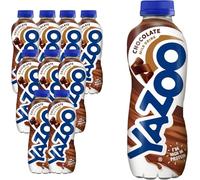 YAZOO Chocolate Milkshake Milk Drink, High in Protein & Calcium, 400 ml (Pack of 10)