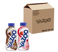 YAZOO Chocolate & Strawberry Milkshake Bundle, 300 ml (Pack of 24)