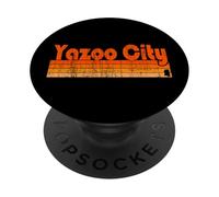 Yazoo City, Mississippi Retro 80s Style PopSockets Adhesive PopGrip