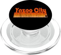 Yazoo City, Mississippi Retro 80s Style PopSockets PopGrip for MagSafe