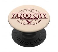 Yazoo City Mississippi - Yazoo City MS Label PopSockets Adhesive PopGrip