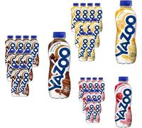 Yazoo Classic Trio Ready-To-Drink Milkshake Bundle 400 ml (Pack of 30) - Chocolate, Banana and Strawberry Flavoured Dairy Beverage High In Protein And Calcium