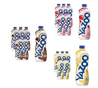 Yazoo Family Variety Ready-To-Drink Milkshake Bundle 1 litre (Pack of 18) - Chocolate, Banana And Strawberry Dairy Beverage High In Protein And Calcium