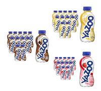Yazoo Lunchbox Ready-To-Drink Milkshake Bundle 300 ml (Pack of 36) - Chocolate, Banana And Strawberry Flavoured Dairy Drink High In Protein And Calcium