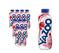 YAZOO Strawberry Milkshake Milk Drink, High in Protein & Calcium, 400 ml (Pack of 10)
