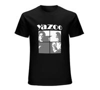 Yazoo T-Shirt Summer top Plus Size t Shirts Sports Fan T-Shirts Black T-Shirts for Men T-Shirt Black XL