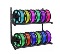 Yaztauho 3D Printer Filament Storage Rack, 3D Printer Spool Holder, Wall-Mounted Display Holder for Workshop Company Enterprise Use