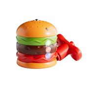 Yaztauho Battling Top | Light-Up Hamburger Spin Top,With Music, Portable Travel Game, Interactive Balance Toy for Home Kindergarten School Classroom