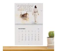 Yaztauho Bible Calendar | Inspirational Annual Calendar 2025 - Religious Bible Scripture Inspirational Daily Planner Christian Motivational for Friends Students Family Teachers School Office Indoor