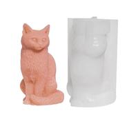 Yaztauho Cat Candle Mold, 3D Cat Silicone Mould, Resin Making Molds for Candle, Home Decorate