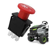 Yaztauho Clutch Engage Button,Mushroom Shaped Mower Stop Button | Cutter Deck Garden Tractor Parts Stable Easy to Install for Beginners Professionals