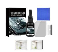 Yaztauho Cracked Windshield Repair Kit,Strong Adhesion Quick Fix Multifunctional 30ml - Mirror Chip Repair Liquid - for Glasses Sunroofs Bathroom Mirrors Trucks SUVs RVs Sedans