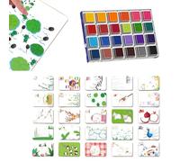 Yaztauho Finger Painting for Toddler 1-3 - Washable Rainbow Ink Pad,Drawing & Art Supplies for Toddler Baby Classroom School Home Decoration Pottery Party Art Drawing Activities