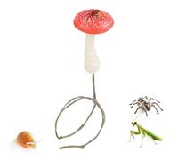 Yaztauho Jumping Spider Enclosure Decor,Mushroom Toy | Mushroom Jumping Spider Cage Decor - for Mantis Scorpion Hermit Crab Tiny Pets Home Indoor