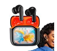 Yaztauho Language Translator Earbuds - Wireless AI Earbuds Translators 140 Languages,Noise Cancelling Earphone Smart LED Display for Study Work Phone Laptop Workout