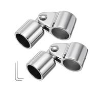 Yaztauho Marine Canopy Parts, Hinged Jaw Slide, Stainless Steel Anti-Rust Awning Fixings for Round Tube Deck Fitting Applications Canopy Mounts Side Rail Attachments