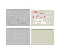 Yaztauho Money Holder Resin Mold, Crafting Stencils, Sock Snowman Snowflake Christmas Money Envelope Mold, for Thanksgiving Home Ornament Birthday Party