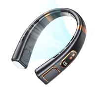 Yaztauho Neck Fan Rechargeable | USB Charging Personal Blower - Wearable Fan with 5 Speed Settings for Beach Construction Outdoor Walking Hiking Car Festival Sports Camping Activities
