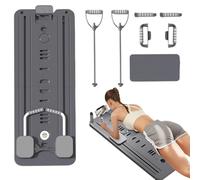 Yaztauho Pilates Reformer | Pilates Machine Abdominal Board for Home - Multi-Purpose Portable with Bands Core Trainer Foldable Workout Equipment for Back Body Abdominal