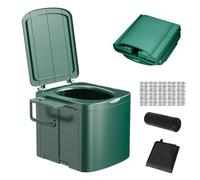Yaztauho Portable Travel Potty Toilet | Camping Adult Portable Toilet | Compact Potty Training Seat with Side Storage Bracket for Rv Beach Car Truck Hiking Adults Kids