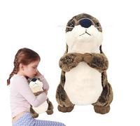 Yaztauho Sea Otters Plush Toy - Cute Otters Animal,20cm 7.87inch Realistic Brown Plush Stuffed Soft Animal - Kids Children