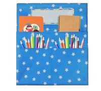 Yaztauho Seat Pockets for Classroom Chairs - Stationery Storage Bag Pocket Organizer - Storage Pouches Holders Organizer Management for Teacher Library Offices Reading Kids Kindergarten Student