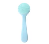 Yaztauho Silicone Manual Facial Cleansing Brush, Face Scrubber, Exfoliator, Massage, Blue - Deep Cleansing, Gentle Exfoliation, Skin Texture Improvement, Skin Refreshment