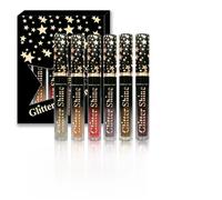 Yaztauho Sparkly Lip Gloss,6-Color Moisturizing Lip Gloss 2.5ml - Beauty Makeup Set High Shine Liquid Lipstick for Women Girls Work Date Travel Wedding Holiday Birthday Vacation Home