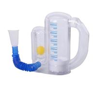 Yaztauho Spirometer Lung Exerciser - Lung Trainer for Athletes with Flow Rate Indicator | 5000ml Capacity Breath Trainer for Fitness Swimming Gym Running Home