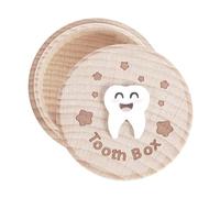 Yaztauho Tooth Fairy Box,Wood Tooth Saver Container | Baby Lost Hair Collector Box for Kids Nursery Birthday Memorial Girls Boys Home Mother Father